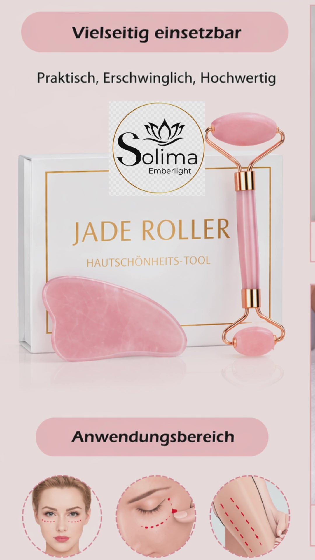 Video laden: Anleitung zur Verwendung des Jade Rollers für glattere Haut und verbesserte Durchblutung